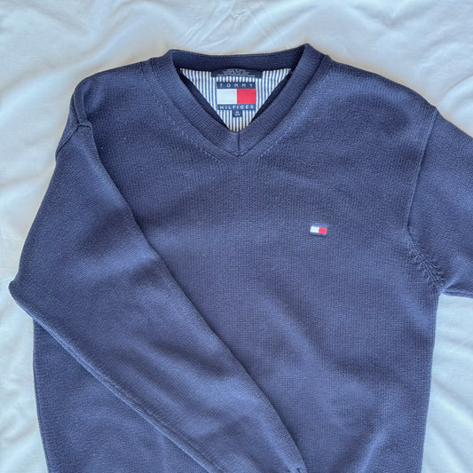 Tommy Hilfiger Jersey de Punto Azul Marino – Talla M
